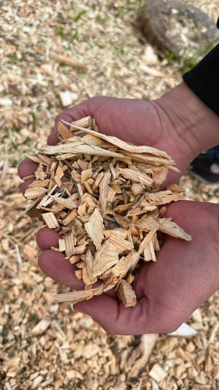 Material chipeado listo para usar como cobertura