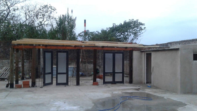 Quincho terminado en complejo deportivo